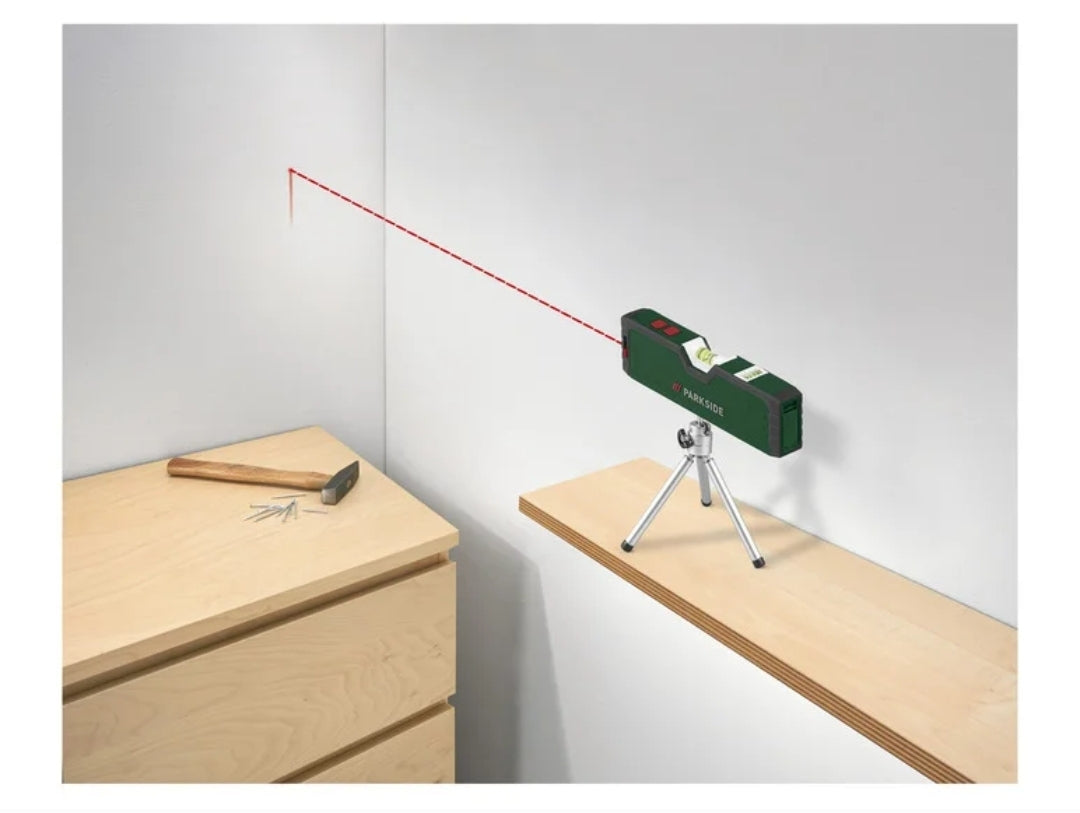 〽️ Αλφάδι Λέιζερ PARKSIDE® »PLW A5«, με cross line και line laser