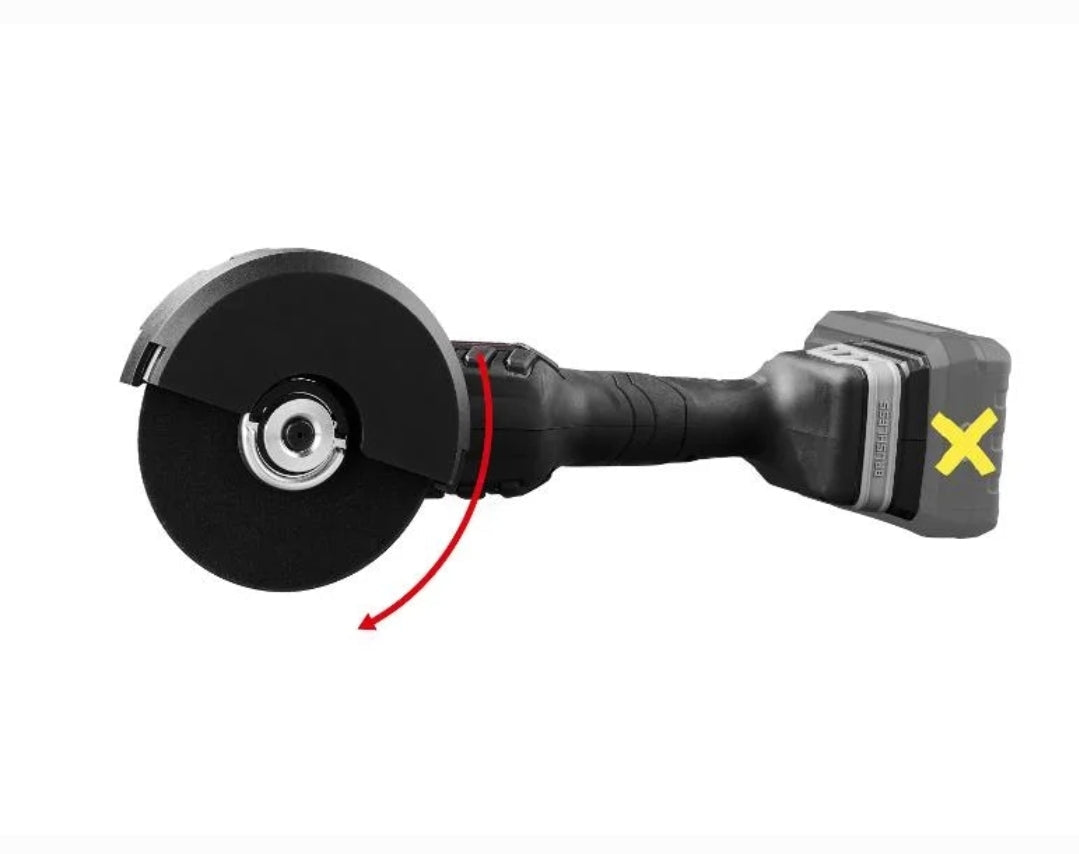 Επαναφορτιζόμενος γωνιακός τροχός PARKSIDE PERFORMANCE®️ PWSAP 20-Li E6 χωρίς μπαταρία και ο φορτιστής.
