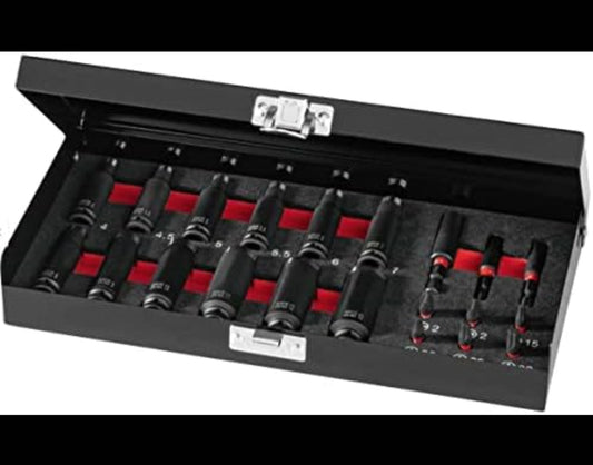 🛠 Σετ κρουστικά καρυδάκια και μύτες υποδοχής 1/4" PARKSIDE PERFORMANCE 1/4 ιντσών »PSS 21 A1«, 21 τεμάχια