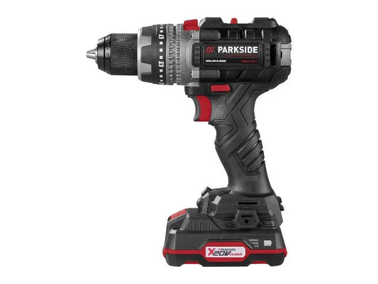 🛠 Σετ δραπανοκατσάβιδο Μπαταρίας με βαλίτσα PARKSIDE PERFORMANCE® 20 V »PBSAP 20-Li A1«, με 2 μπαταρίες και φορτιστή