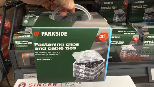 Σετ πλαστικά κλιπς στερέωσης και δεματικά καλωδίων PARKSIDE – 630 τεμάχια