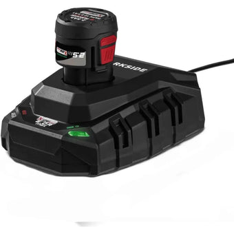 compare product 🔋 Επαναφορτιζόμενη Μπαταρία ιόντων λιθίου PARKSIDE PERFORMANCE® 12 V / 2,5 Ah »PAPK 12 2,5 A1« Μαζί με φορτιστή »PLGK 12 6.0 A1«