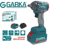 🔧 GABKA® Μπουλονόκλειδο Μπαταρίας 21V GA-88124A με 1 Μπαταρία & Φορτιστή