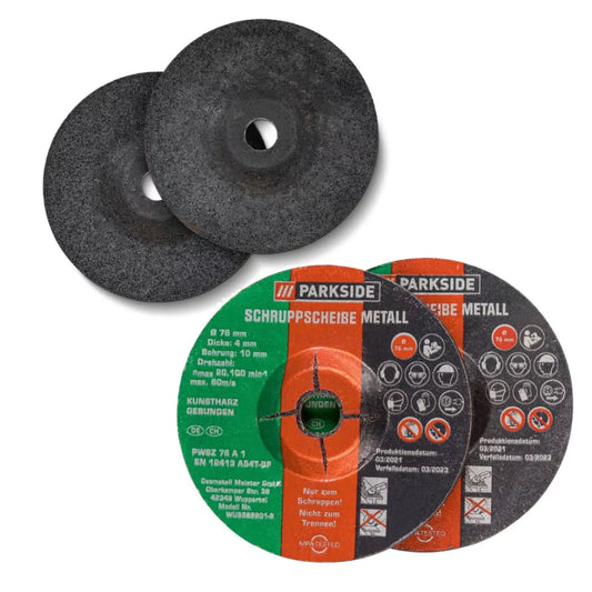 🔘 PARKSIDE PWSZ 76 A1 – Δίσκος Λείανσης Μετάλλου 76 mm x 4 mm (Σετ 2 τεμ.)