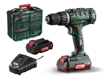 compare product Σετ Τρυπάνι Επαναφορτιζόμενο PARKSIDE® 20 V 2 σε 1 »PABS 20-Li G8« Με 2 μπαταρίες, φορτιστή και συλλογή με εξαρτήματα!!!