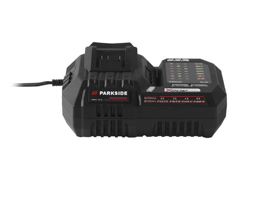 ⚡️ Φορτιστής επαναφορτιζόμενων μπαταριών PARKSIDE PERFORMANCE®️ smart 20 V / 12 A PLGS 2012 A1 [Χωρίς επαναφορτιζόμενη μπαταρία]