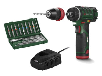 compare product 🛠 Δραπανοκατσάβιδο/ Τρυπάνι/ Κατσαβίδι μπαταρίας PARKSIDE® 12 V “PBSA 12 E4”, ❗️με μπαταρία και φορτιστή!!❗️