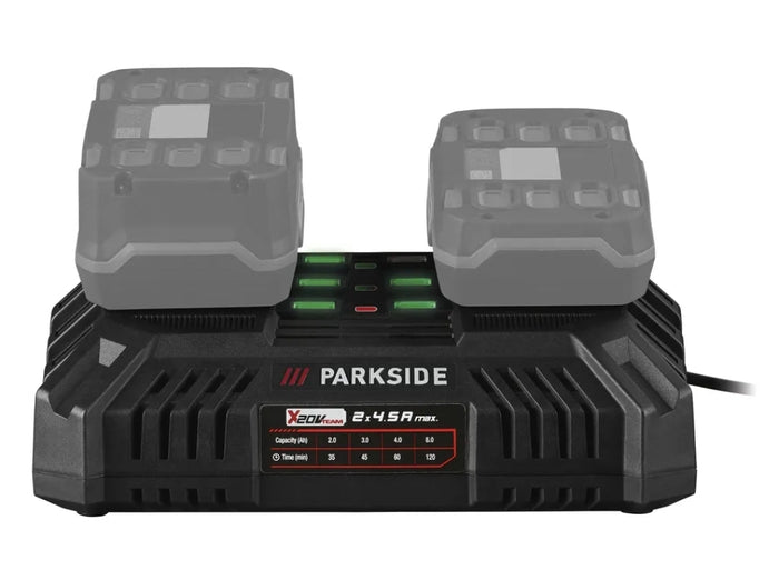 ⚡️Διπλός φορτιστής μπαταρίας PARKSIDE®️ »PDSLG 20 B1«