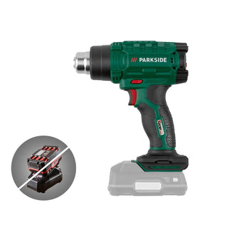 compare product ♨️ Επαναφορτιζόμενο πιστόλι θερμού αέρα PARKSIDE®️ 20V »PHLGA 20-Li C2«, χωρίς μπαταρία και φορτιστή