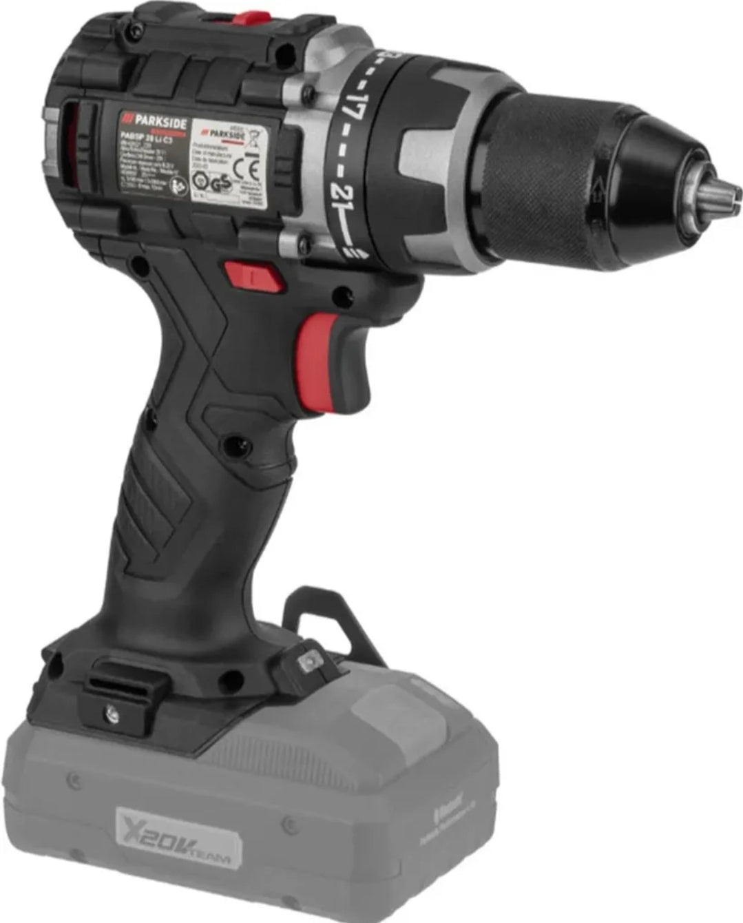 🛠 Επαναφορτιζόμενο Δραπανοκατσάβιδο PARKSIDE PERFORMANCE® 20 V »PABSP 20 Li C4«, χωρίς μπαταρία και φορτιστή!!