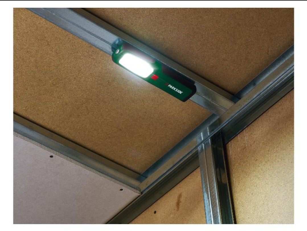 🔦 Επαναφορτιζόμενη λάμπα εργασίας PARKSIDE® "PASL 4000 B3" με 3 λειτουργίες φωτισμού