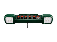🔌🔦 Φωτισμός εργασίας PARKSIDE® LED »PASD 3680 A1«, με πολύπριζο 5 μπριζες με διακόπτη ON/OFF