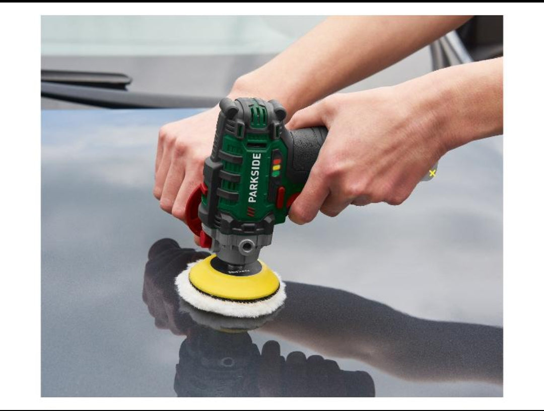 MINI Αλοιφαδόρος PARKSIDE® 12 V ασύρματο γυαλιστικό αφής »PAAP 12 E5«, χωρίς μπαταρία και φορτιστή