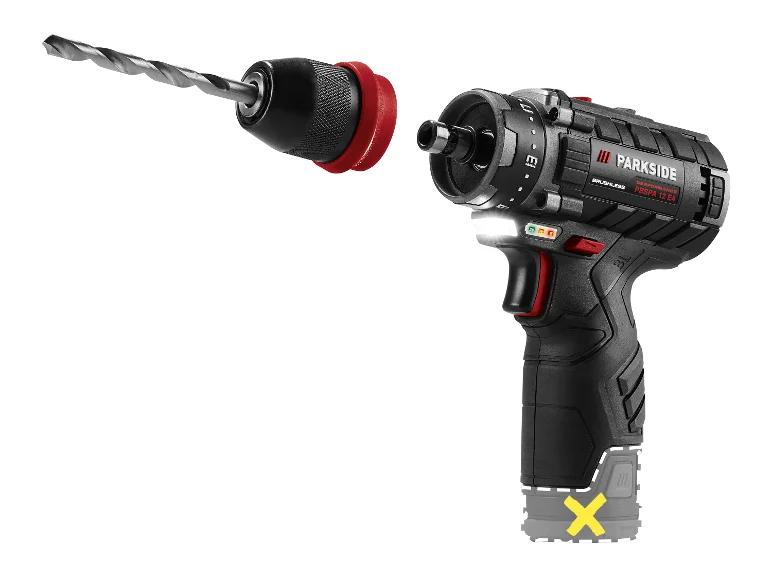 🛠Δραπανοκατσάβιδο Μπαταρίας Επαναφορτιζόμενο PARKSIDE PERFORMANCE®️ 12 V  «PBSPA 12 E4» χωρίς μπαταρία και φορτιστή