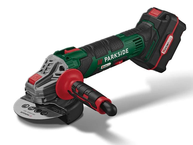 PARKSIDE® Γωνιακός τροχός Μπαταρίας 20 V / 4 Ah »PWSA 20-Li D4« σετ εκκίνησης, με μπαταρία και φορτιστή