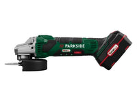 PARKSIDE® Γωνιακός τροχός Μπαταρίας 20 V / 4 Ah »PWSA 20-Li D4« σετ εκκίνησης, με μπαταρία και φορτιστή